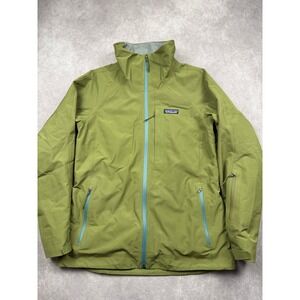 Patagonia Women S Gore-Tex Insulated Snow Ski Jacket Coat Green Winter Travel